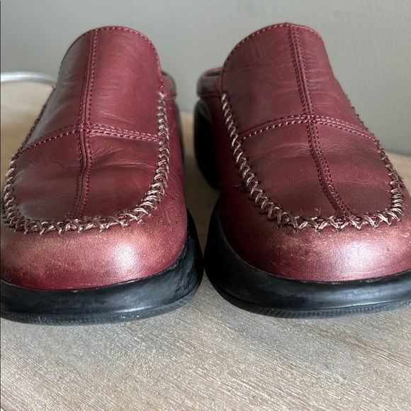 Dansko womens leather burgundy clog mule slip on casual comfortable shoe size 38 - Picture 3 of 11